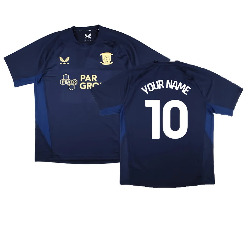 2024-2025 Preston North End Training Shirt (Navy) (Your Name)