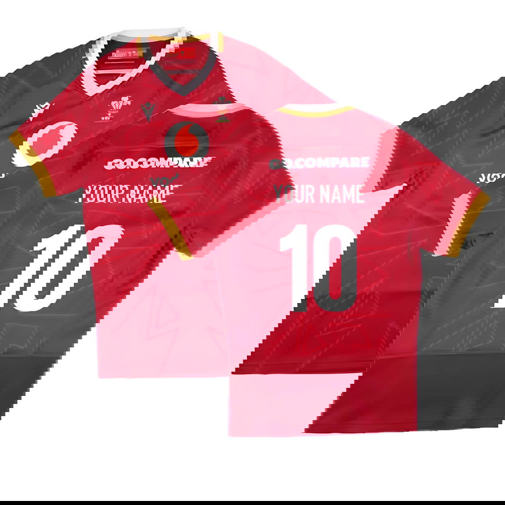 2024-2025 Wales Rugby Home Pathway Slim Fit Shirt (Womens) (Your Name)