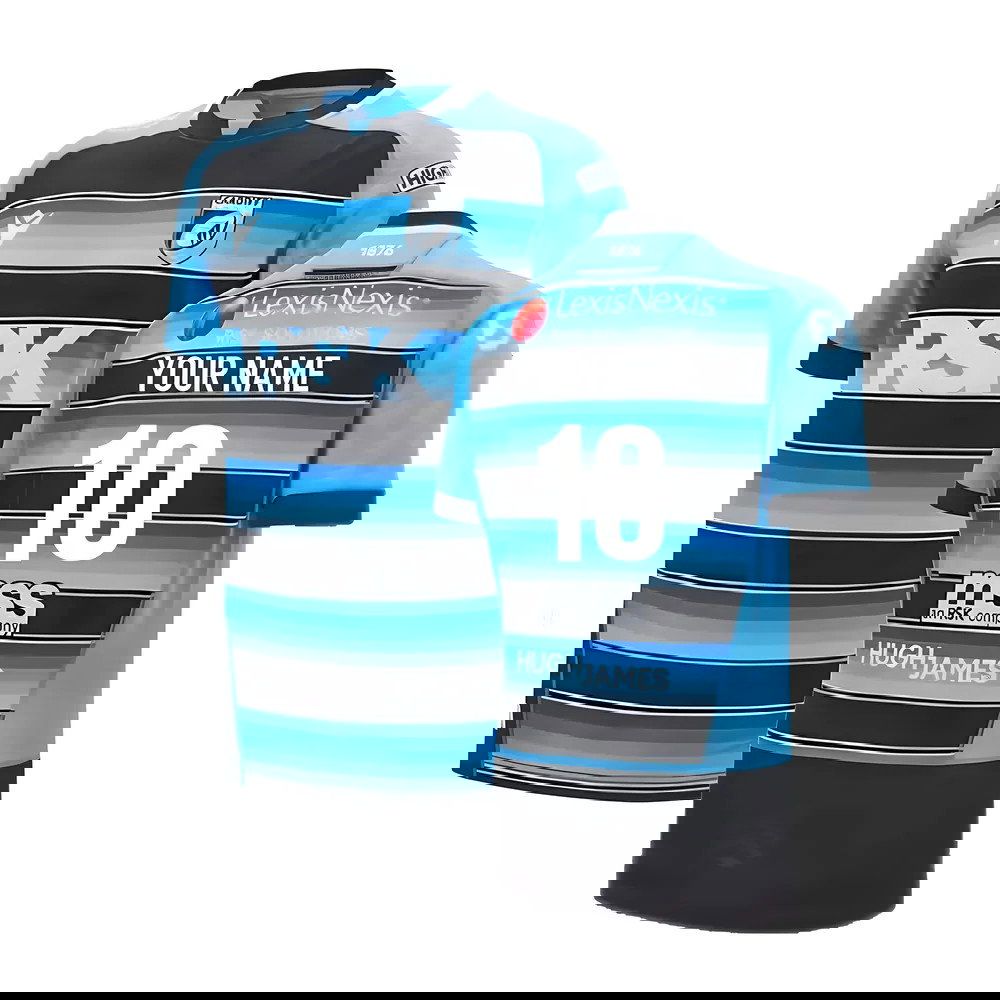 2024-2025 Cardiff Blues Rugby Home Slim Body Fit Shirt (Your Name)