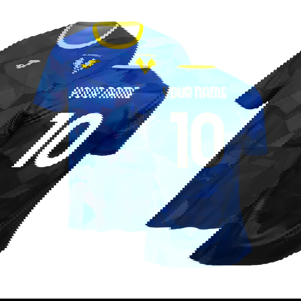 2024-2025 Hellas Verona Pre-Match Shirt (Blue) (Your Name)