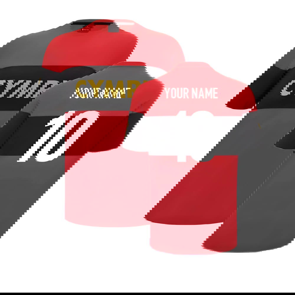 2024-2025 Wales Rugby Leisure T-Shirt (Red) (Your Name)