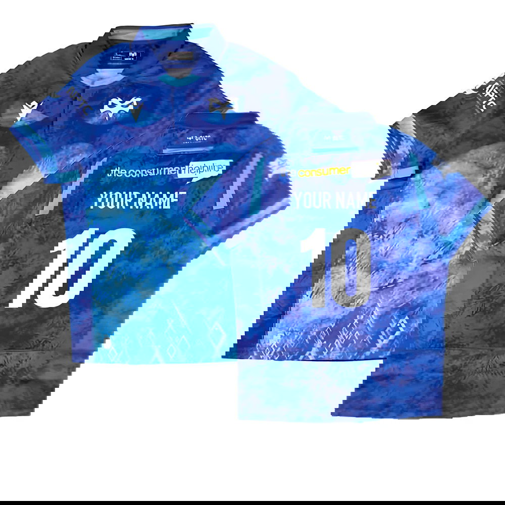 2024-2025 Ospreys Rugby Euro Slim Fit Shirt (Your Name)