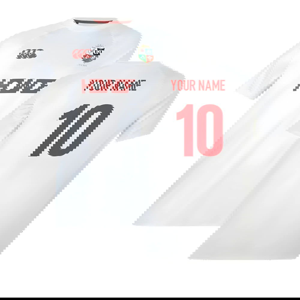 2024-2025 British and Irish Lions Superlight Tee (Cream) (Your Name)
