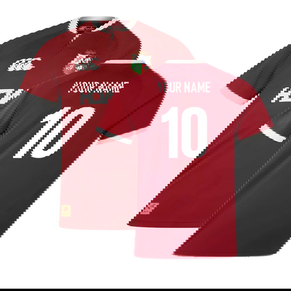 2025 British & Irish Lions Home Rugby Replica Jersey (Your Name)