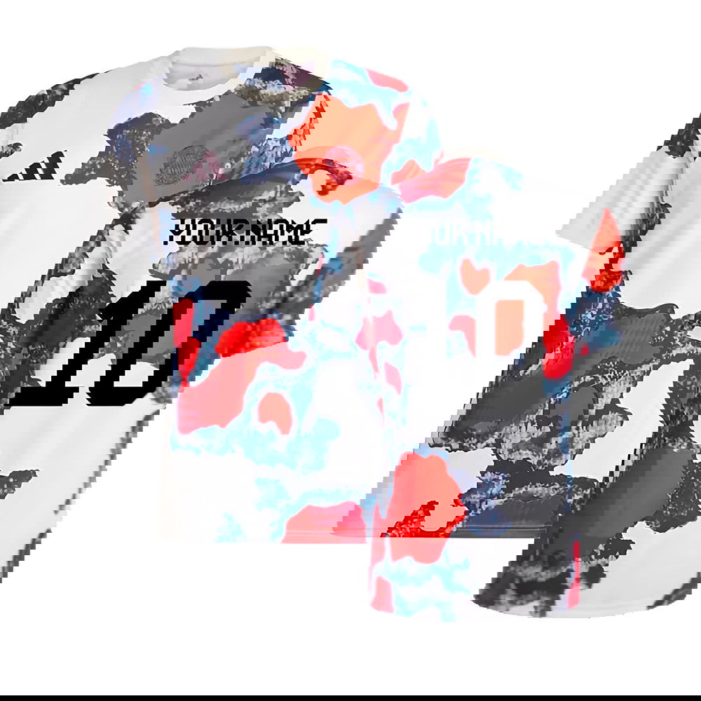 2024-2025 Bayern Munich Pre-Match Shirt (White) (Your Name)