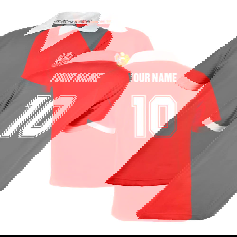 Manchester Reds 1970s Retro Shirt (Your Name)