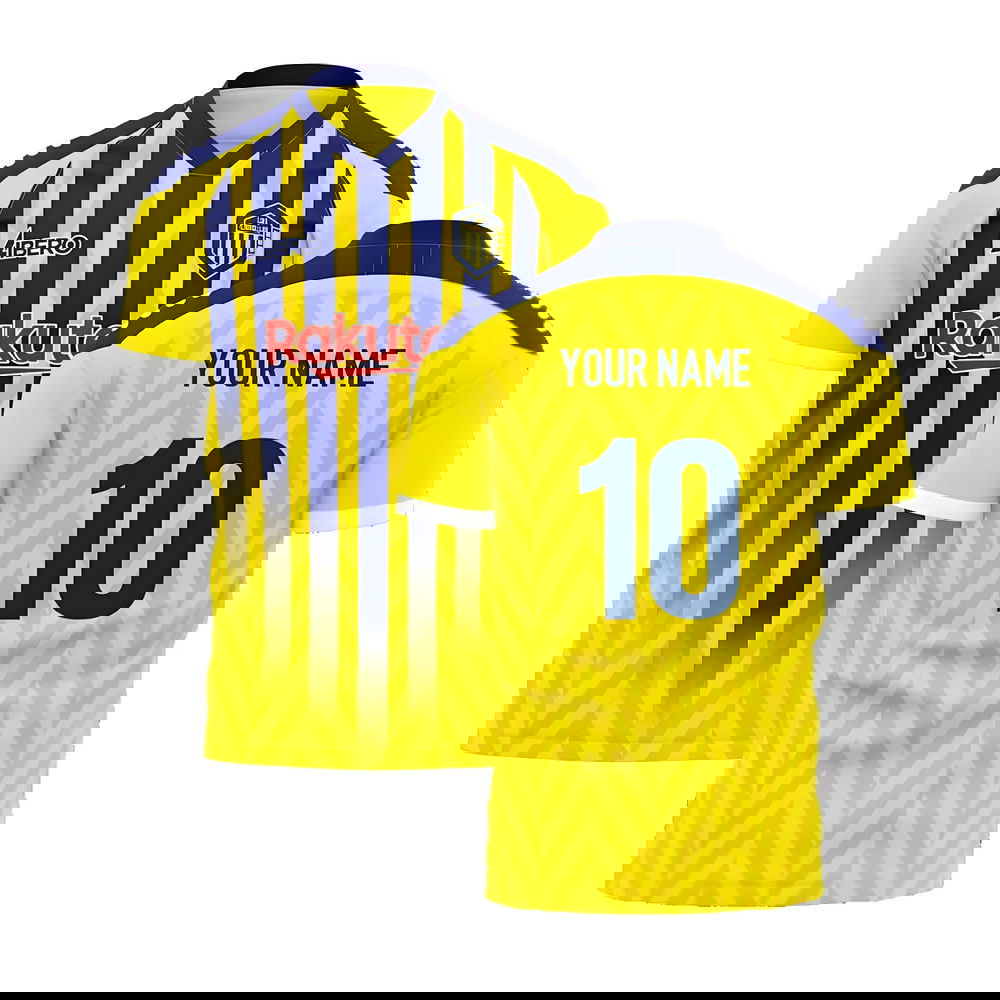 2024-2025 Rosario Central Home Concept Shirt (Libero) Adult Short Sleeve (Your Name)