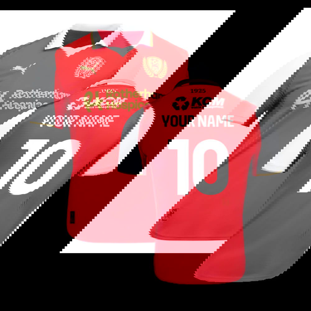 2025-2026 Rotherham United Home Shirt (Your Name)