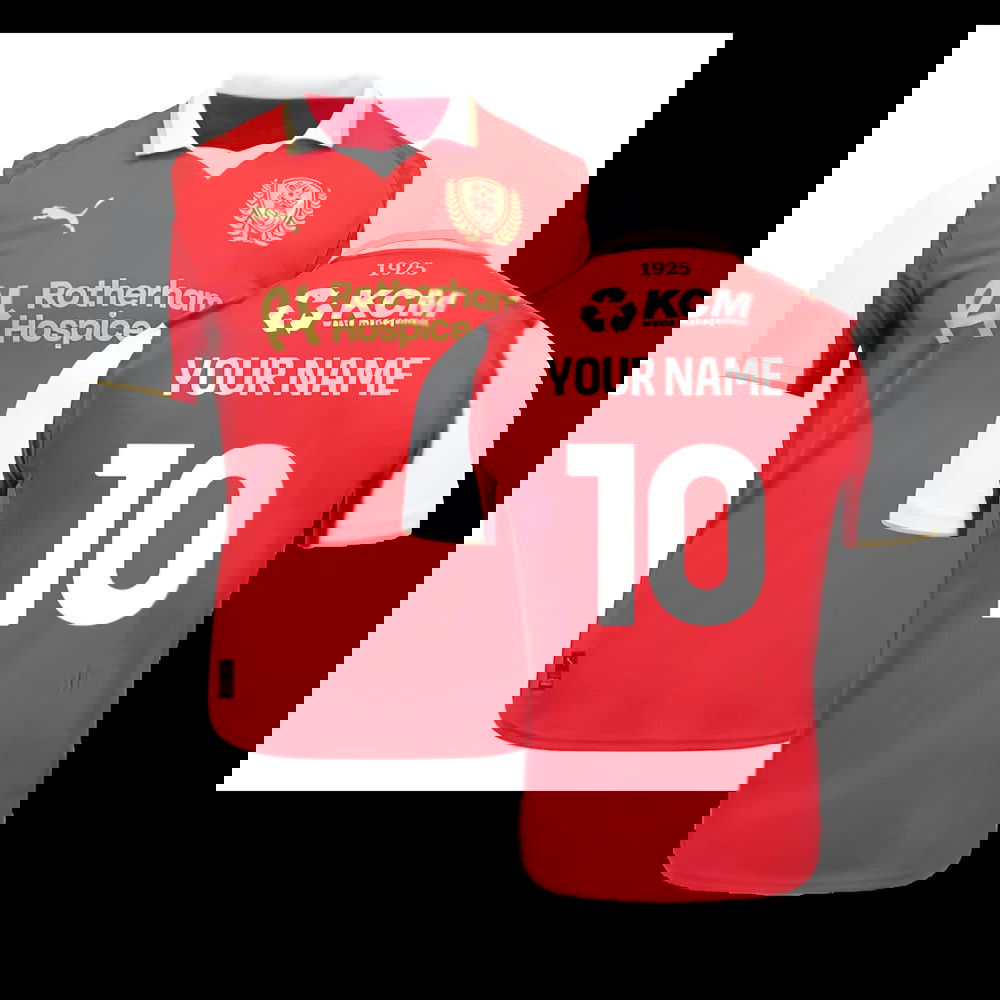 2025-2026 Rotherham United Home Shirt - Kids (Your Name)