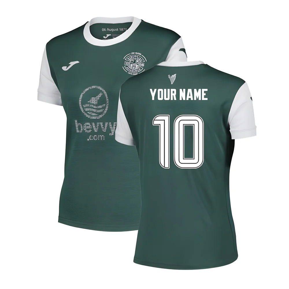 2025-2026 Hibernian Home Shirt - Womens (Your Name)
