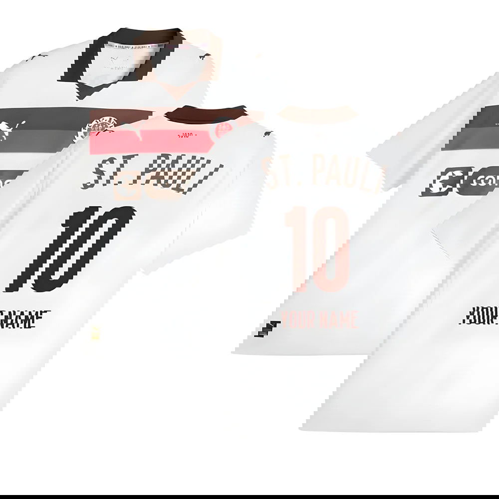 2025-2026 St Pauli Away Shirt (Your Name)