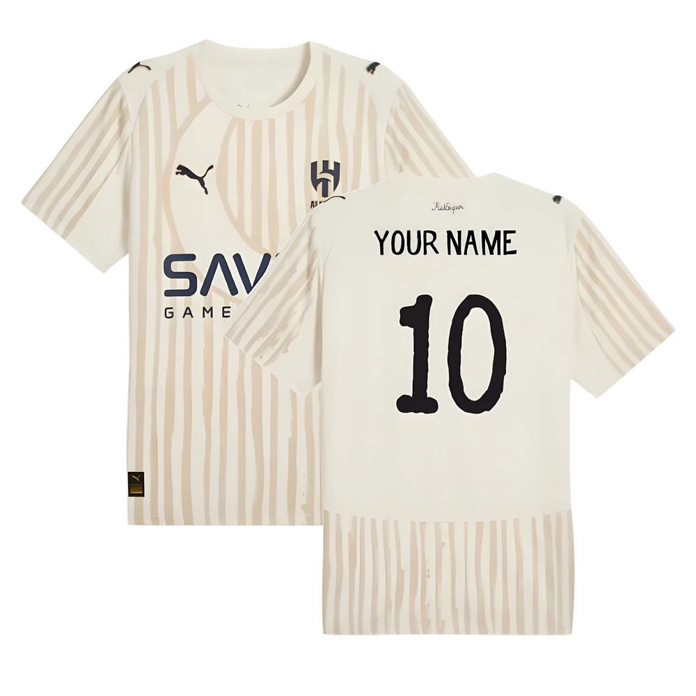 2025-2026 KIDSUPER x Al-Hilal CWC Goalkeeper Shirt (Alpine Snow) (Your Name)