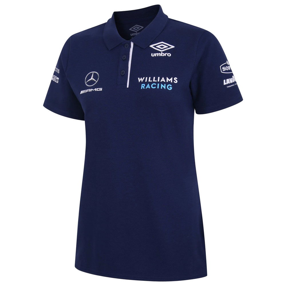 2021 Williams Racing Media Polo Shirt (Womens) - Navy