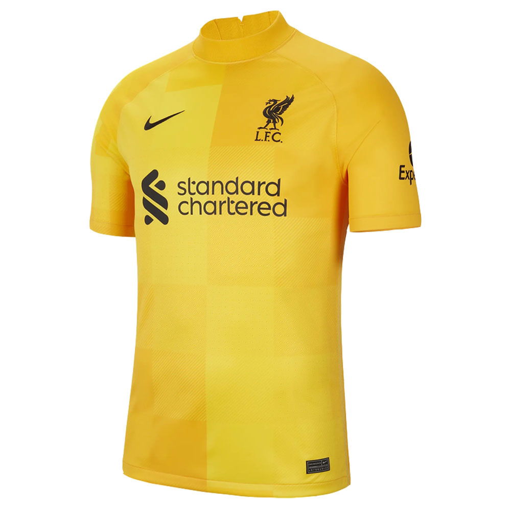 Liverpool Away Goalkeeper Shirt Yellow 2021 2022 Men s Made By Nike DB2559 740 FOOTY.COM