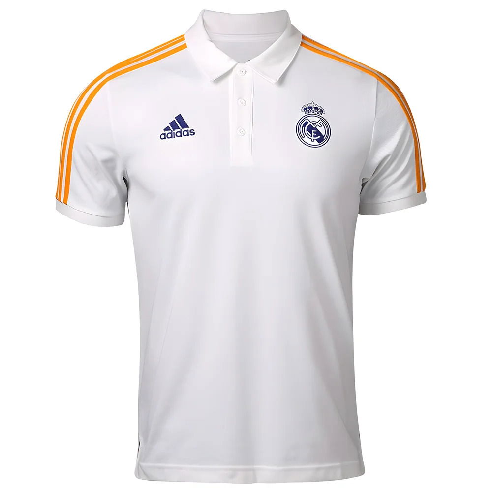 Real Madrid 2021-2022 3S Polo Shirt (White)