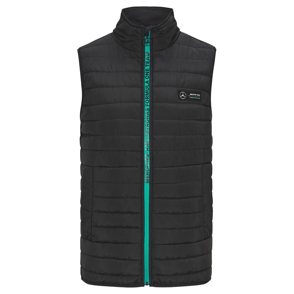 2023 Mercedes MAPF1 FW Mens Lightweight Padded Gilet (Black)