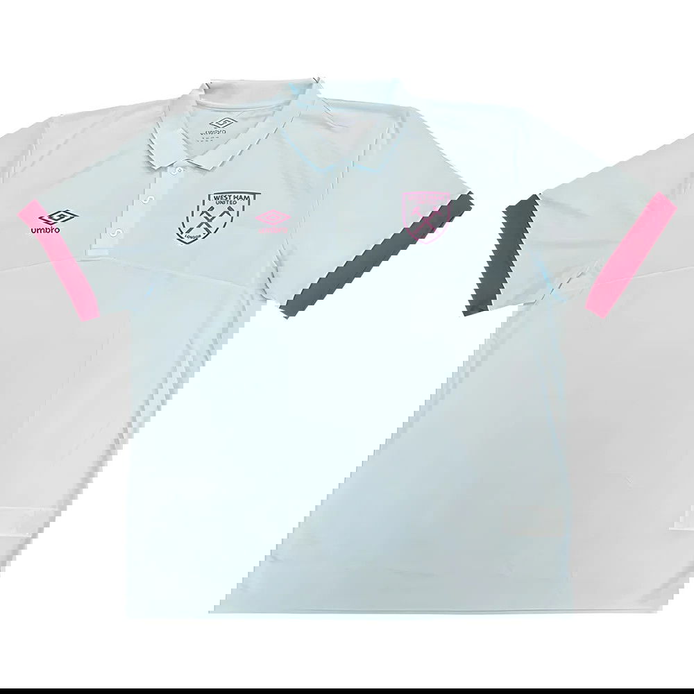 2022-2023 West Ham Poly Polo (U) - Blue Glow