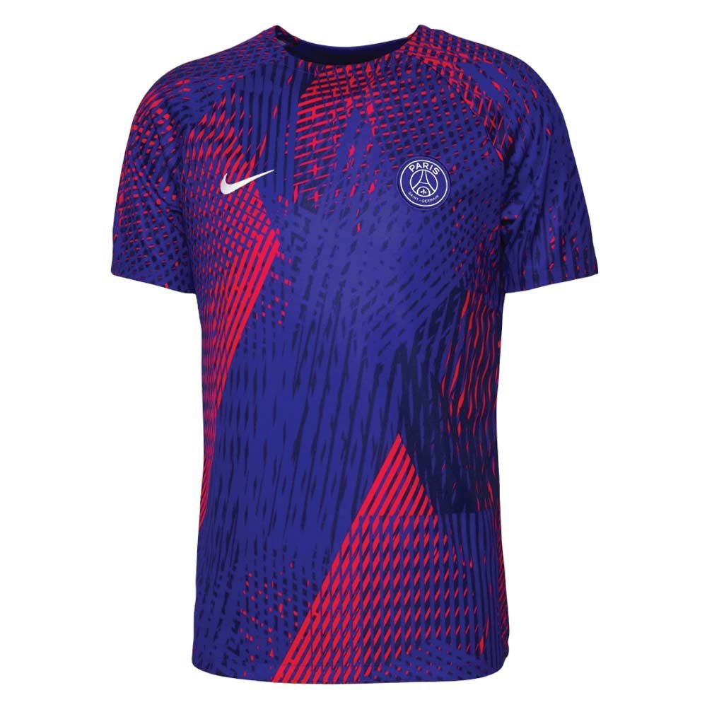 2022 2023 PSG Pre Match Training Shirt Blue Kids DN2992 418 Uksoccershop