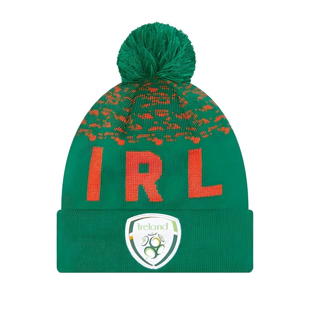 2022-2023 Ireland FAI Marl Bobble Cuff Beanie (Green)
