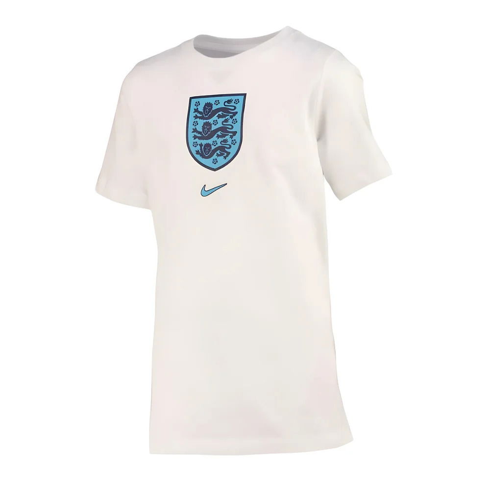 2022-2023 England Crest Tee (White) - Kids