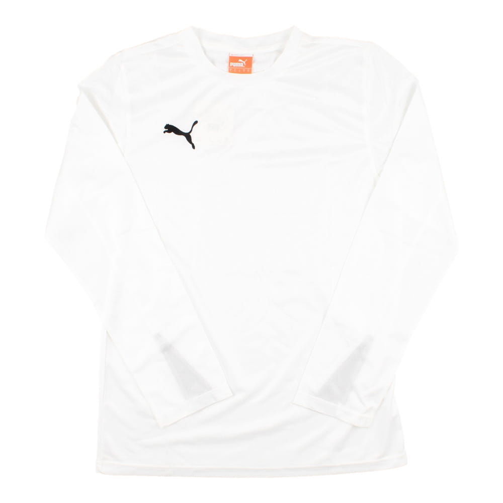 Puma Team Long Sleeve Football Shirt (White)