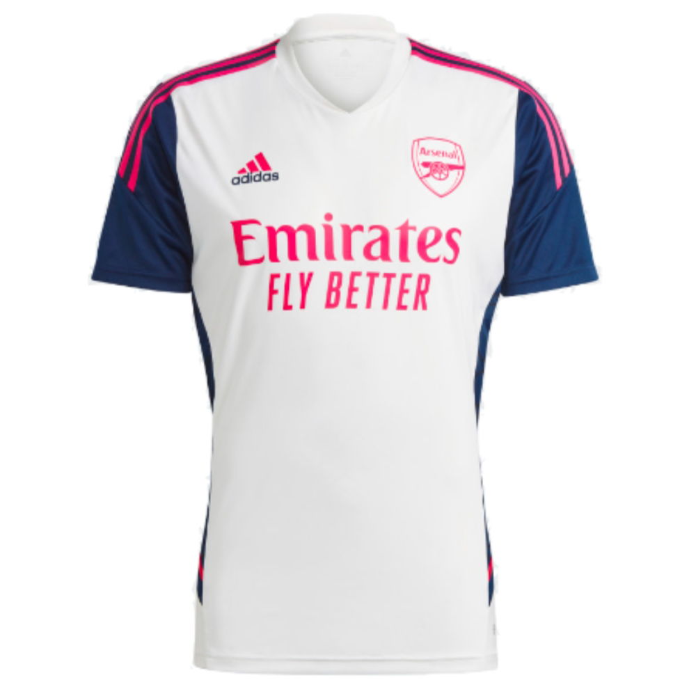 2022 2023 Arsenal Training Jersey White HT4436 Uksoccershop