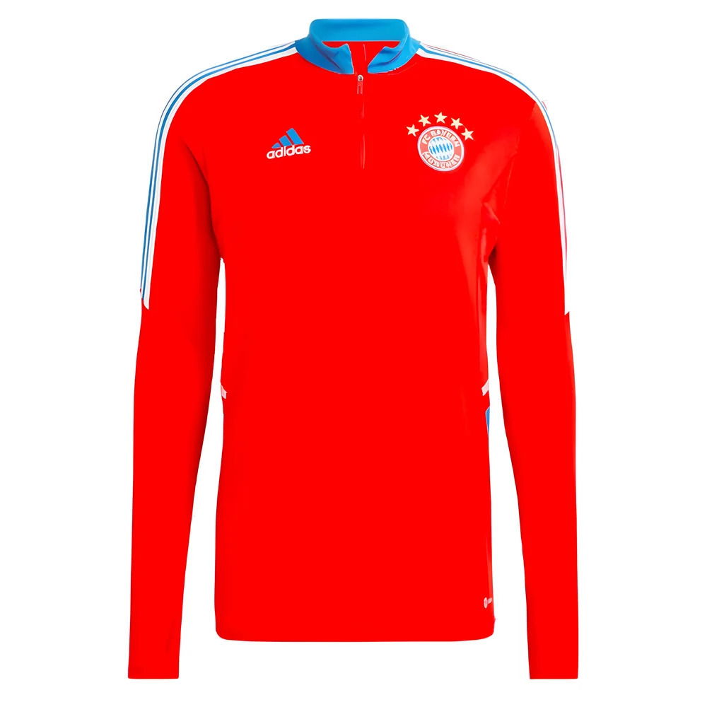 2022-2023 Bayern Munich Convido Half Zip Training Top (Red)