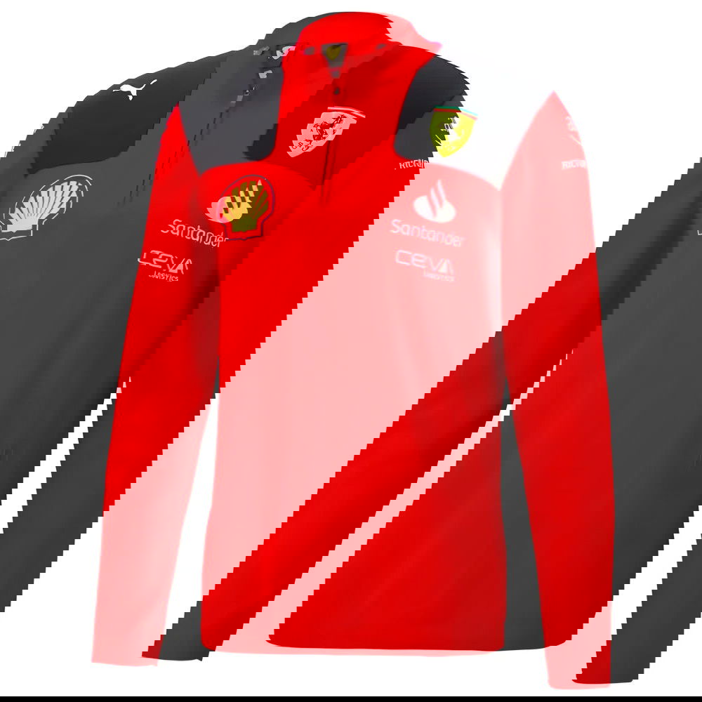 2023 Ferrari Team Half Zip Sweat (Red)