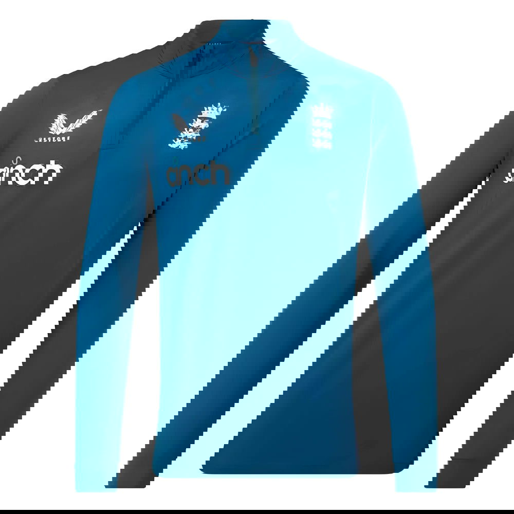 2023 England Cricket Training Half Zip Midlayer (Deep Dive)