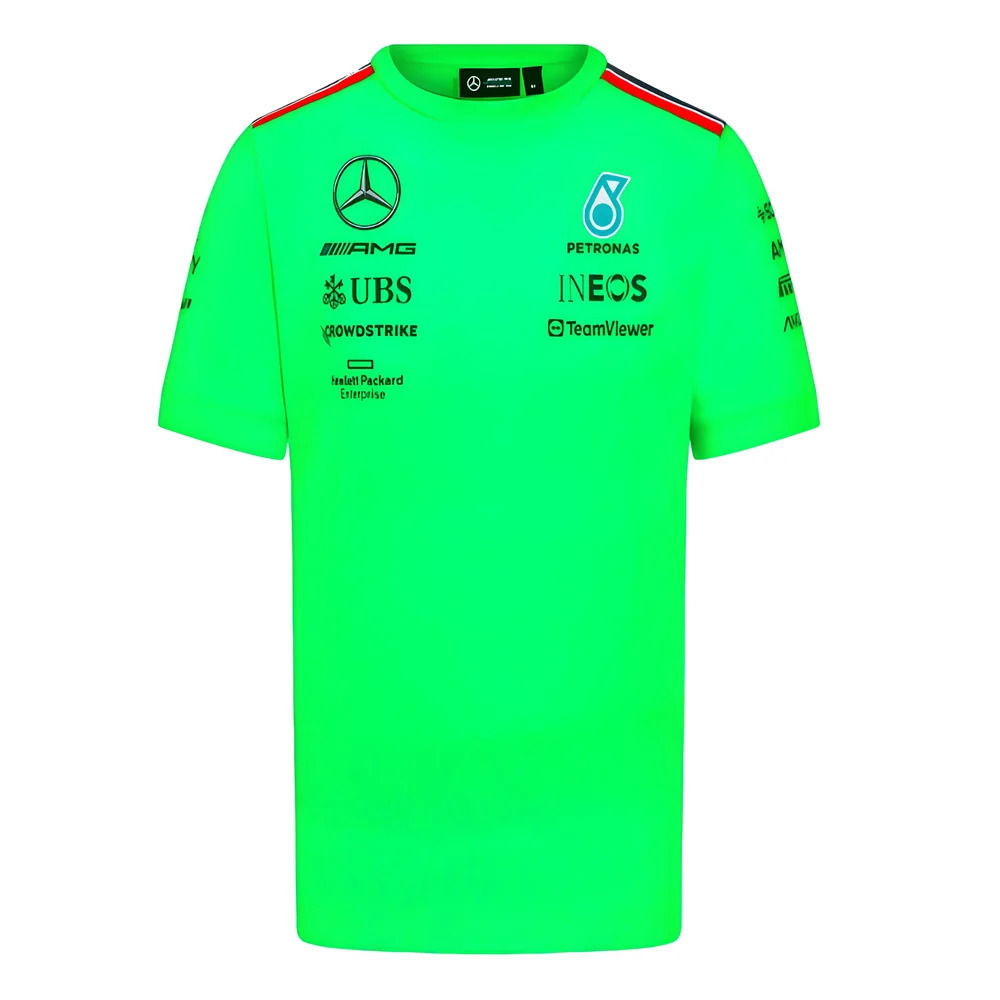 2023 Mercedes Team Set Up T-Shirt (Volt Green)