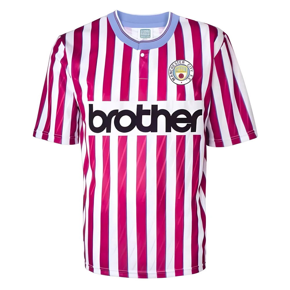 Manchester City 1988 Away Retro Football Shirt