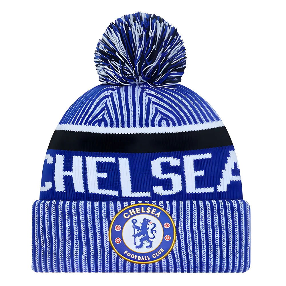 2023-2024 Chelsea 1905 Bobble Knit Beanie Hat (Blue)