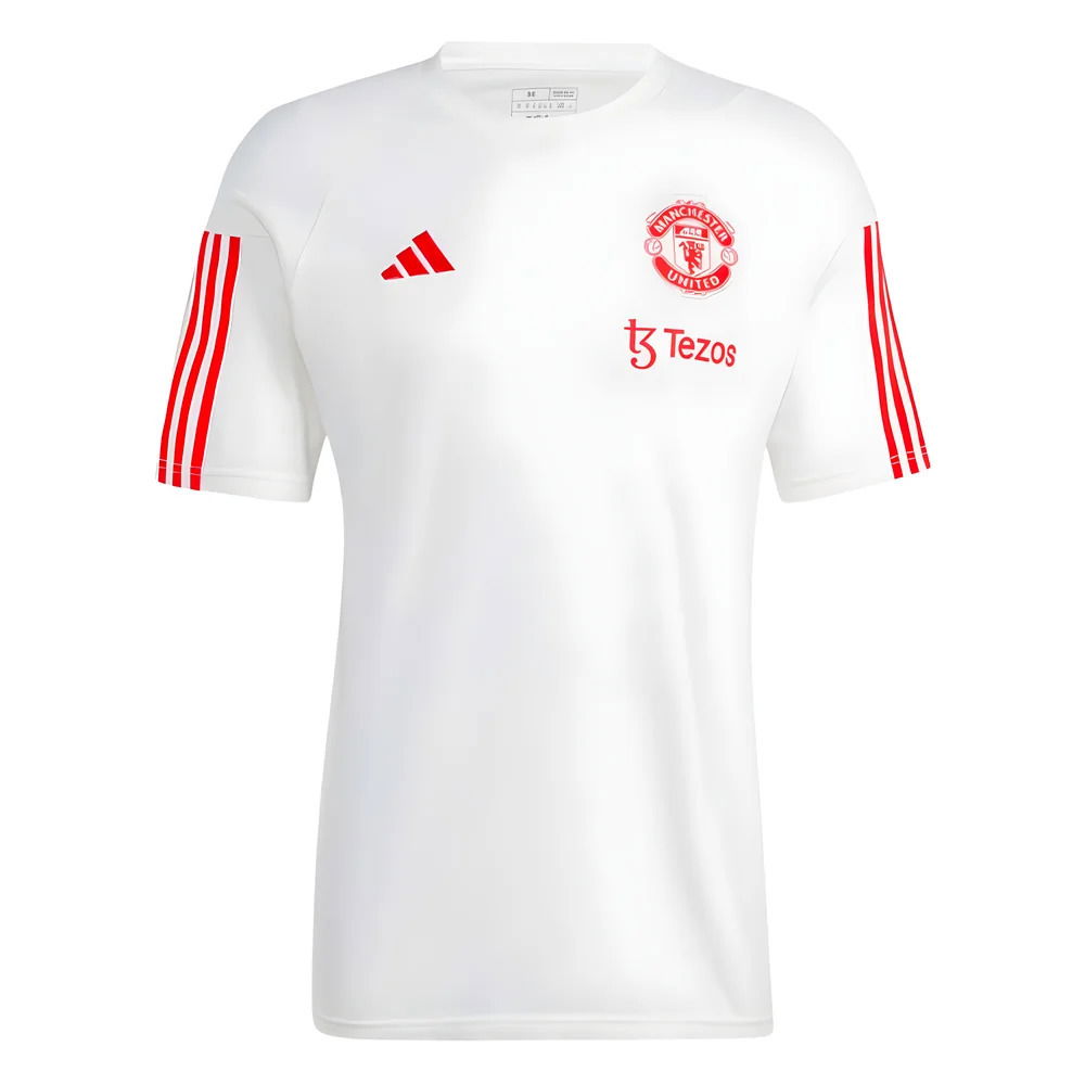 2023-2024 Man Utd Training Tee (White)