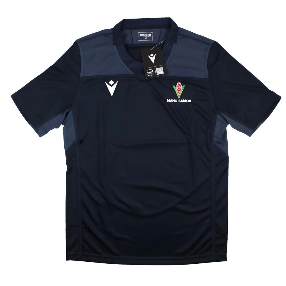 2023-2024 Samoa Rugby Training Jersey (Navy)