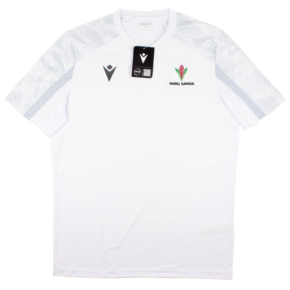 2023-2024 Samoa Rugby Poly Dry Shirt (White)
