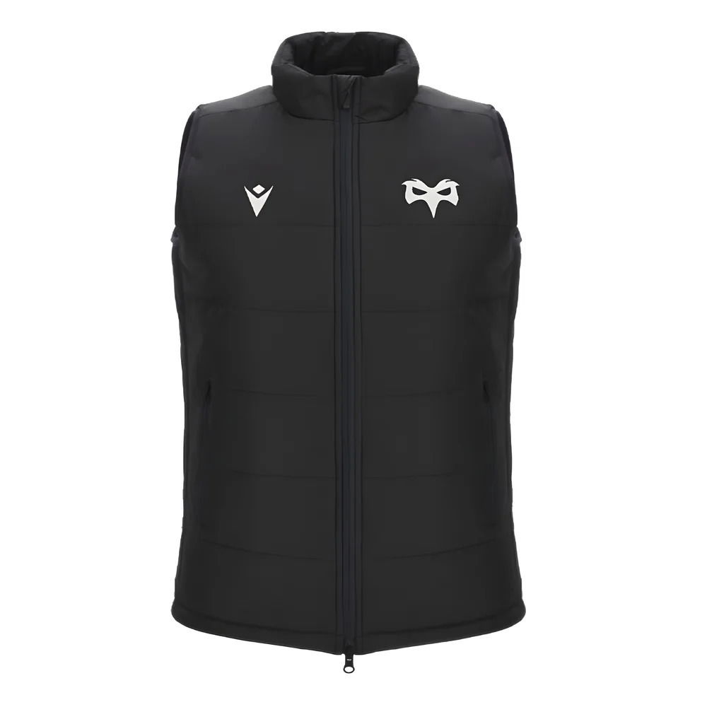 2023-2024 Ospreys Rugby Padded Gilet (Black)