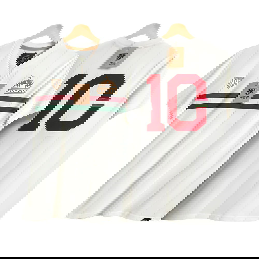 Hungary Away Tribute Öcsi Puskas Retro Shirt