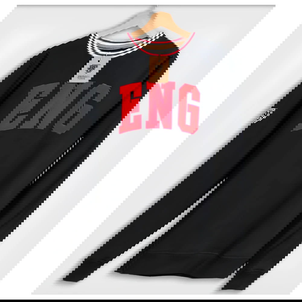 England Retro Football Sweatshirt (Black)