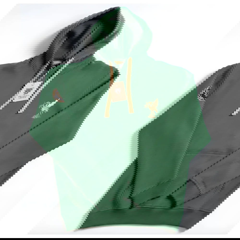 Liverpool Retro Hoodie The Bird Green