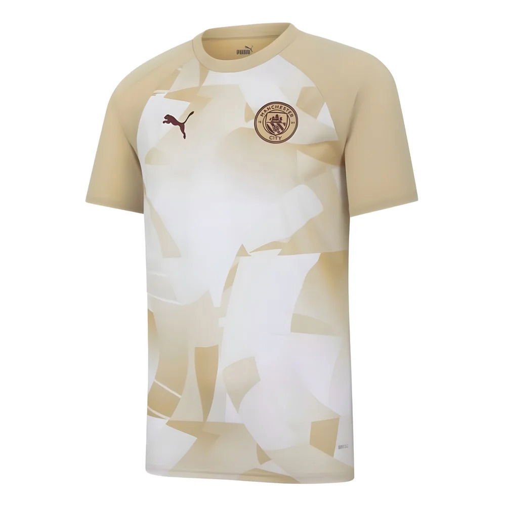2023-2024 Man City Prematch SS Jersey (Granola) - Kids
