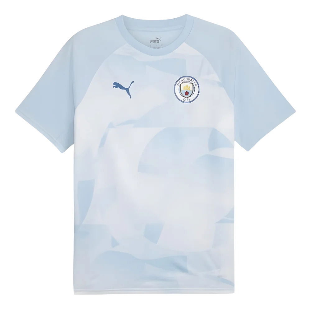 2023-2024 Man City Prematch SS Jersey (Silver Sky)