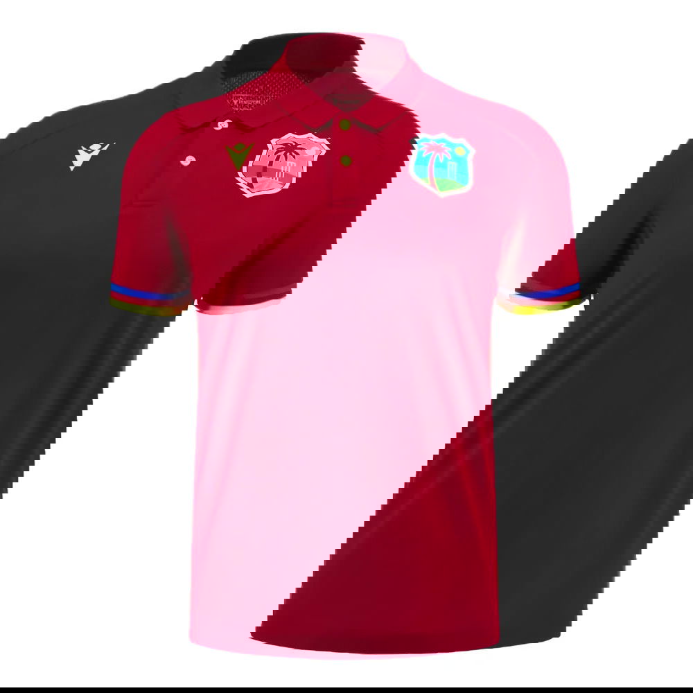2023-2024 West Indies Cricket Travel Polo (Maroon)