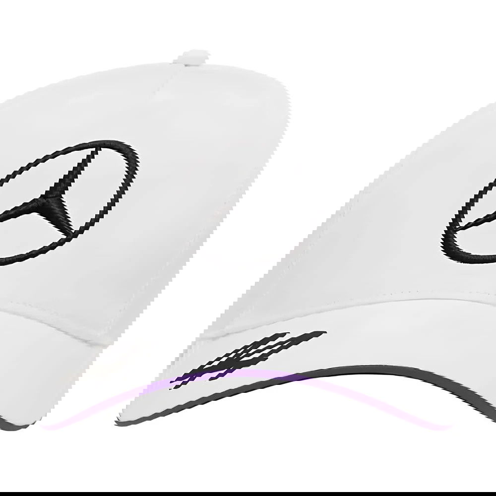 2024 Lewis Hamilton Mercedes Team Trucker Cap (White)