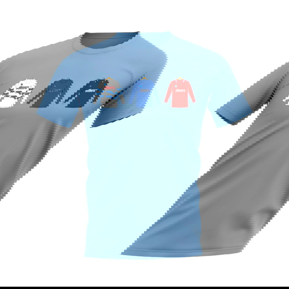 Napoli 1989-1990 Retro Shirt T-shirt (Sky Blue)