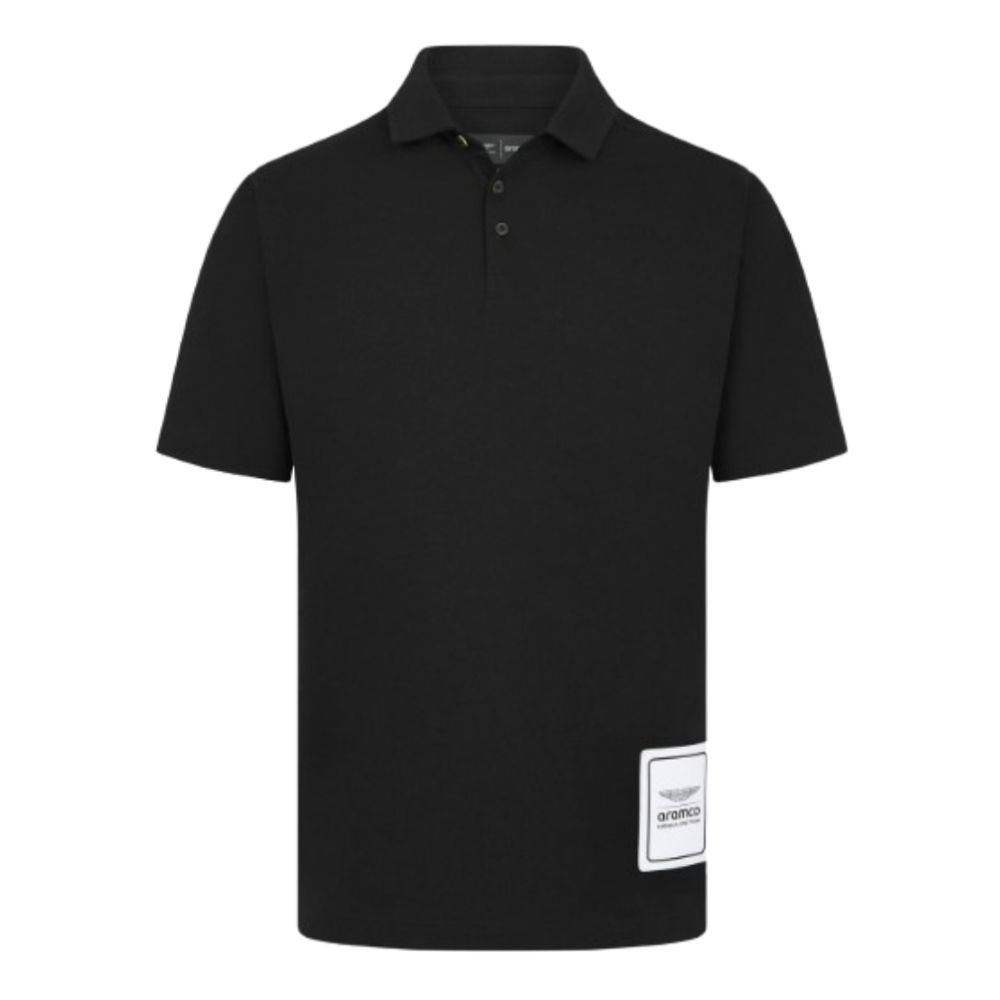 2024 Aston Martin Mens Logo Polo (Black)