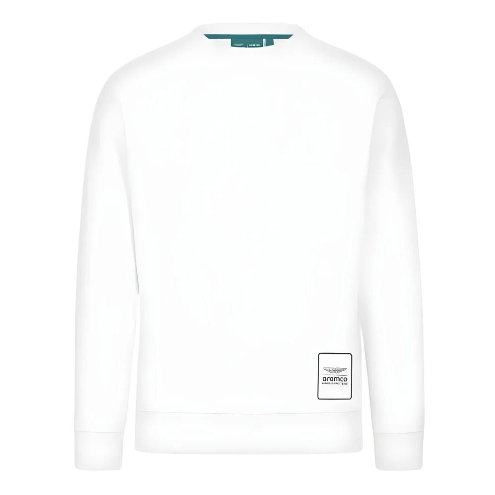 2024 Aston Martin Logo Crew Sweatshirt (White)