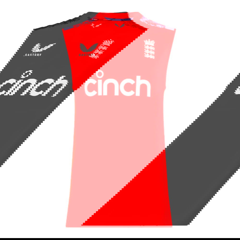 2024 England Cricket T20 Sleeveless Vest (Red)