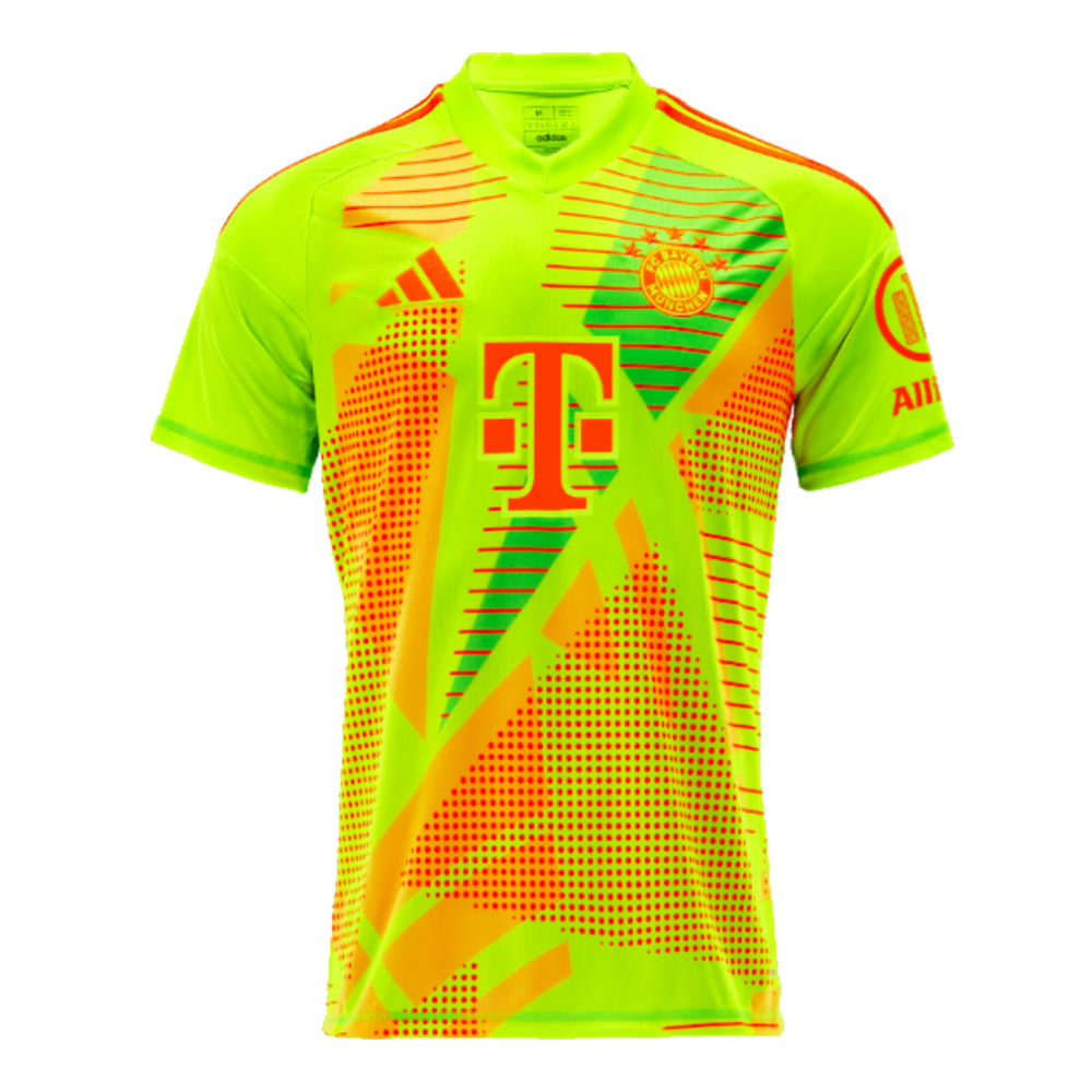 2024 2025 Bayern Munich Home Goalkeeper Shirt Yellow IT2230 Uksoccershop