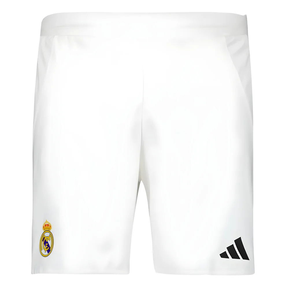2024-2025 Real Madrid Authentic Home Shorts (White)