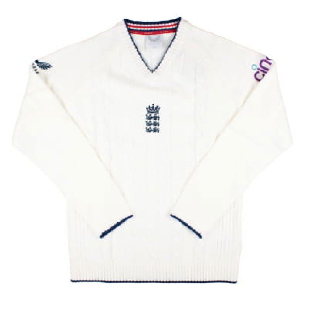 2024-2025 England Test Cricket Knitted Sweatshirt (White)
